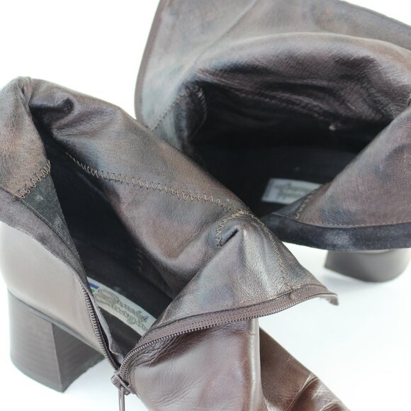 Arnold Churgin Square Toe Stitch Detail Leather Booties (EU 40) - Picture 9 of 10